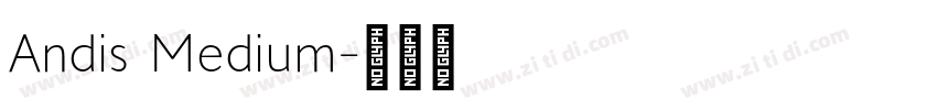 Andis Medium字体转换